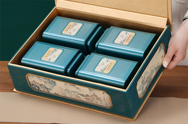 春茶茶叶铁盒